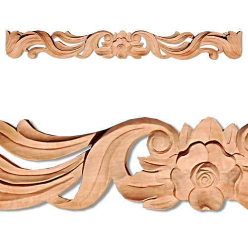Quality carved wood pierced molding