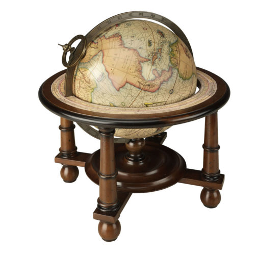 Decorative and well-executed globe from the age of exploration.