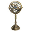 Armillary dials have the earth positioned inside a mesh of bronze hoops, symbolizing the course of the planets as known at the time.