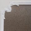 wall panel detail with decorative panel molding corner; wall decor ideas