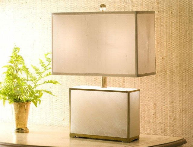Alabaster lamp; beautiful vignette with contemporary alabaster lamp