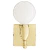 Elegance, shine and an extra-curvy form give this small sconce grand style.