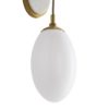 classy opal teardrop shaped sconce with a white marble backplate, this would look so good down a hallway or flanking a mirror.