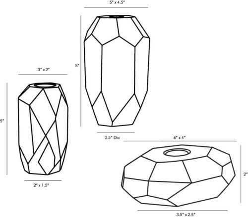 details of crystal candleholders
