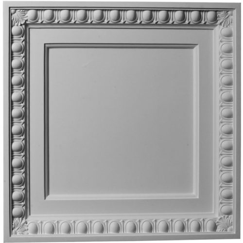 The classic egg and dart trime ceiling tile is modeled after an original historical pattern and design