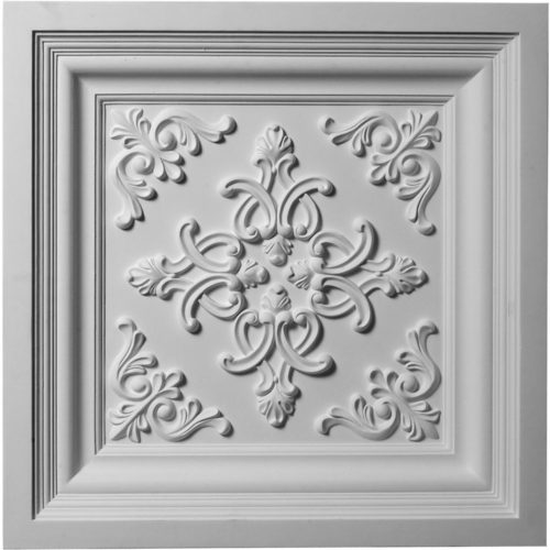 The Fleur De Lis ceiling tile is modeled after an original historical pattern and design.