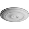 Classical large clean line medallion for ceiling is molded in deep relief design to achieve the highest degree of quality and details.