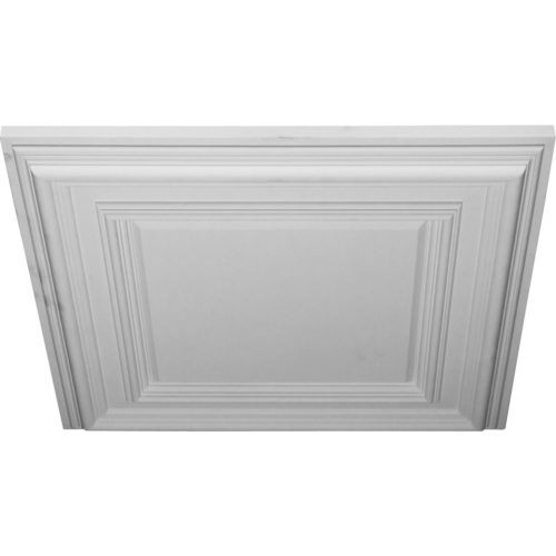 The traditional ceiling tile is modeled after an original historical pattern and design.