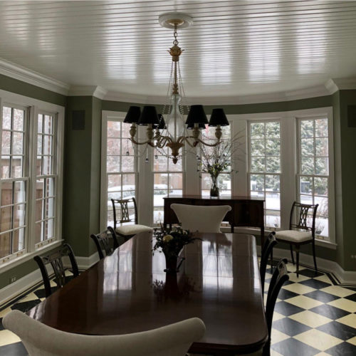 Classic PVC ceiling medallion molded with deep relief design to achieve the highest degree of quality and details. This clean line medallion is a reproduction of a classic design.