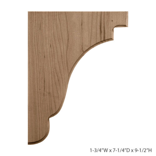 This authentic wood Olympia bracket is the perfect choice for supporting countertops and shelving. With the proper installation, these wood brackets can support up to 250lbs