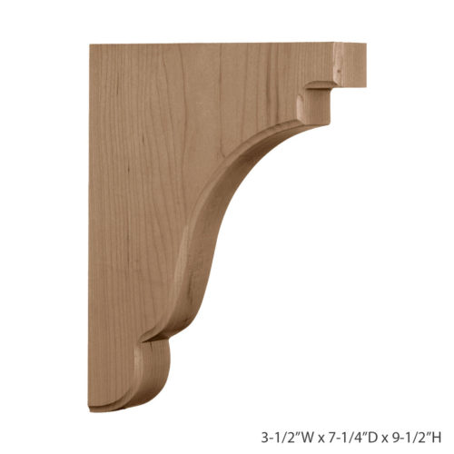 This authentic wood Olympia bracket is the perfect choice for supporting countertops and shelving. With the proper installation, these wood brackets can support up to 250lbs