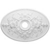 Royal Oval ceiling medallion is molded with deep relief design to achieve the highest degree of quality and details. This ceiling medallion is classic reproduction of historical design.