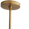 This mid-century-inspired light features an antique brass finishediron shade accented with a floating bronze band that creates contrast and delivers dimension to the simple, elegant design.