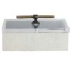 This natural white hide box makes for an exceptionally stylish way to store jewelry or treasured keepsakes. A clear acrylic top fashioned with a natural found-horn handle allows for a visual gatewayto your prized pieces while keeping them securely stored.
