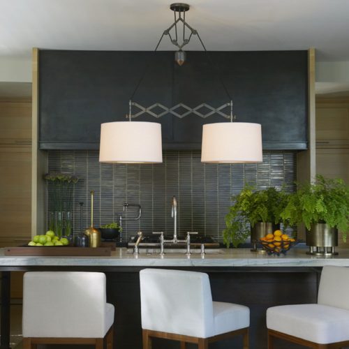 Awesome dual pendant light in a bronze finish. This light is so unique but so luxurious at the same time! Adjustable and functional at the same time as adding a show stopper!