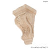 This wood corbel features deep relief carving with ornate detail that cannot be achieved by any machine. 