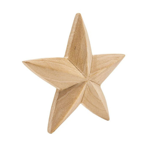 wood star rosette
