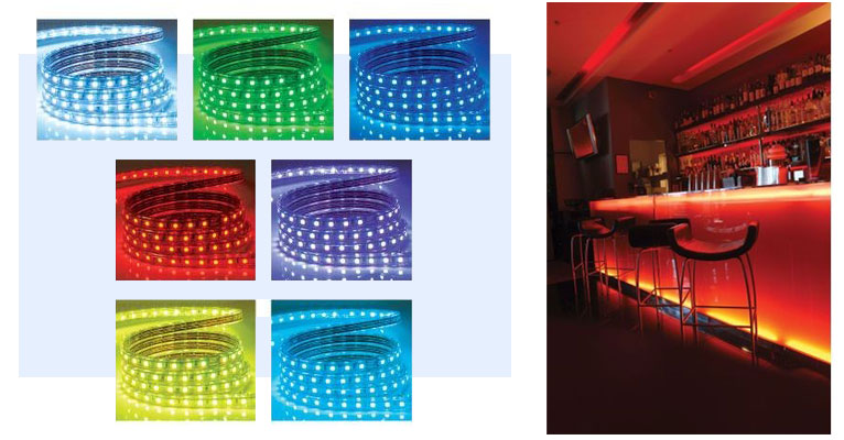 RGB LED Lighting for molding