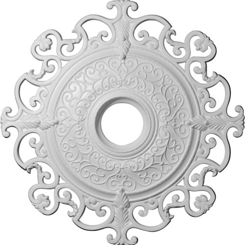 piercec scroll ceiling medallion