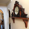 Mission Style Wood Bracket Installation Steps with pendulum clock