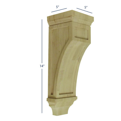 Mission Corbel with Raised Panel Details