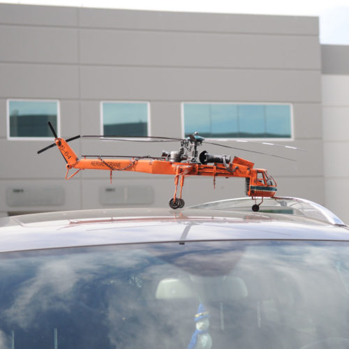 Aerial Crane Lifting Helicopter Model