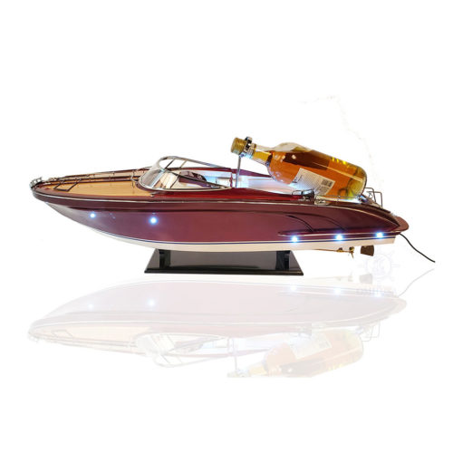 Riva Rivarama Boat Model Wine Holder with LED Lights