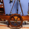 Ship Wheel with Brass Handles