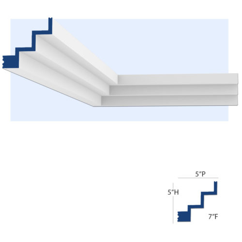 3-Step molding for Indirect Lighting