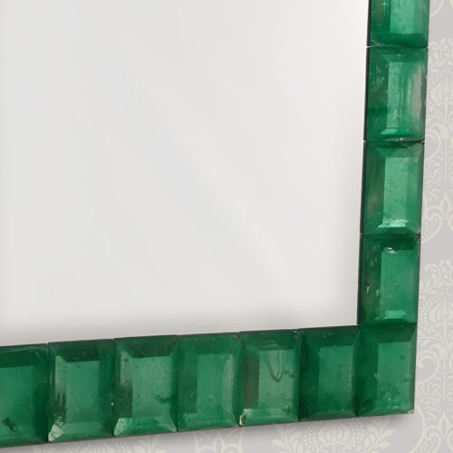 Modern Venetian Mirror - Emerald